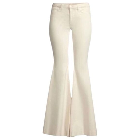 Lagence Cream High rise Lorde Flare Size 25 NWT - Picture 4 of 16